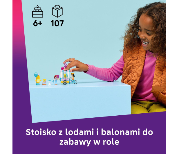 LEGO FRIENDS 42692 Stoisko z lodami i balonami - 1473469 - zdjęcie 9